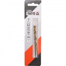YATO Burghiu pentru metal HSS-TiN, diametru 6.0 mm..